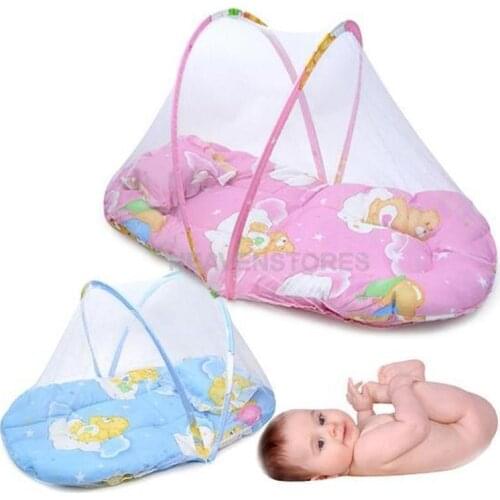 Bed Canopy Net Tent Infant Safe Protect Outdoor Home Portable Folding Crib Netting