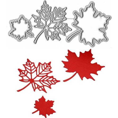 Maple Leaves Metal Cutting Dies For Scrapbooking DIY Embossing Folder Handmade Mold Album Card Decor Stencil Paper Craft Die Cut