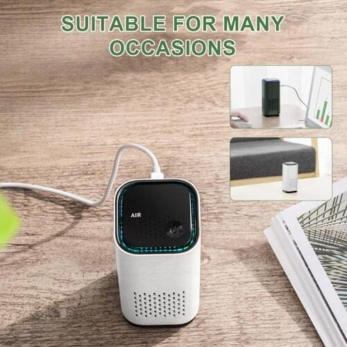 Mini Car Air Purifier Cleaner Negative Ion USB Home Vehicle Air Cleaner Remove Formaldehyde Kitchen Office Car Accessories