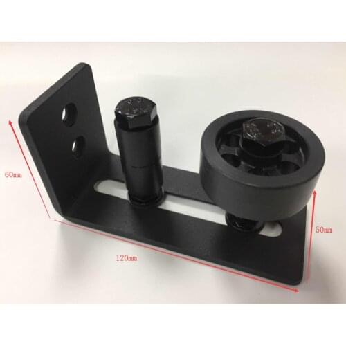 Wall Mount Adjustable Channel Stay Roller 8 In 1 Setup for Sliding Barn Door