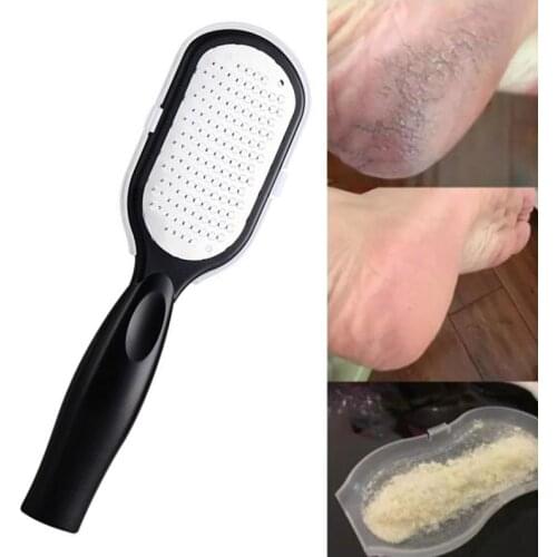 Pedicure Foot File Callus Remover Stainless Steel Foot Scraper Portable Rasp Colossal Foot Grater Scrubber Pro for Wet/Dry Feet