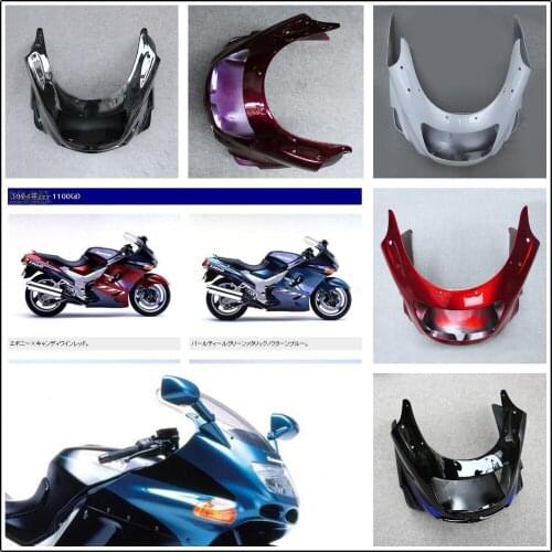 Front Upper Fairing Headlight Cowl Nose Fit For Kawasaki Ninja ZX-11 ZZR1100D 1993-2001 94 95 96 97 98 Motorcycle