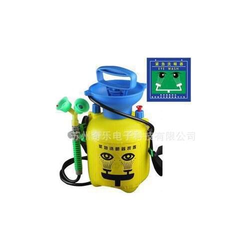 Portable eye washing device for 3L inspection plant