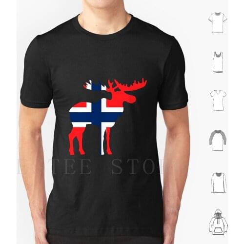 Moose Shirt Norwegian Jersey Norway Shirt T Shirt Diy Big Size 100% Cotton Norway Women Norwegian Hockey Norwegian Flag Norway