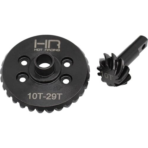 HR Steel Helical Spiral Differential Ring Pinion Gear Set 29T 10T for 1/10 Traxxas E-Maxx E-Revo Rally VXL Revo 3.3 Slash XO-1