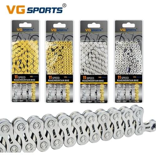 VG Sports TOP Ultralight 11 Speed Velocidade Bicycle Chain MTB Full Half Hollow Mountain Bike Chain Road Bike Chains 11S 116L