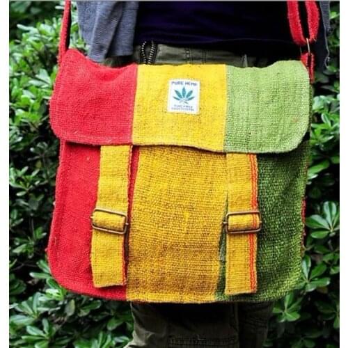 Reggae Crossbody Bags Cotton and linen Handmade Messenger Bags folk-custom Bob Marley colorful shoulder City Jogging Bags