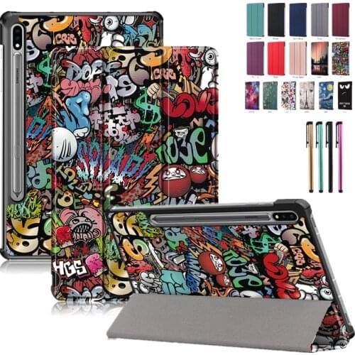 Case for Samsung Galaxy Tab S7 11" Tablet SM-t870/t875 Folding Stand Cover for Samsung Galaxy Tab S7 Plus T970/T975 Tablet Case