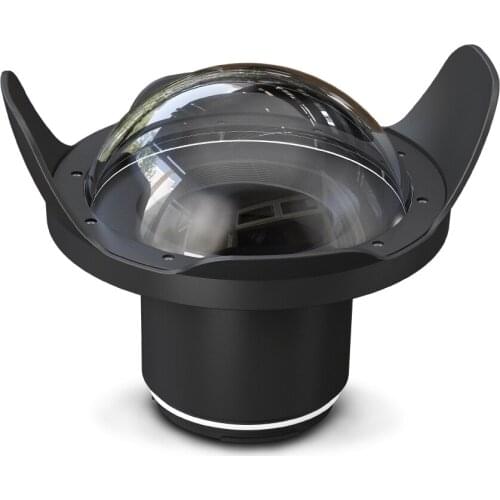 WA006-A 40M/130FT 8" wide angle dome port for waterproof camera diving case（φ 90mm* L 106mm）5D Mark III / IV D800/D810/D750/D500