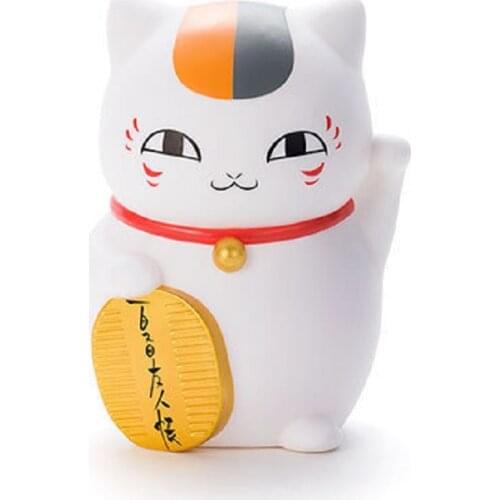 Japanese Anime Natsume Yuujinchou Nyanko Sensei 16cm PVC Action Figure Saving Box Money Box Cute Cat Model Toy Doll Gift New