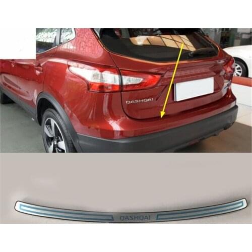 For Nissan QASHQAI 2015-2018 stainless steel Trunk threshold guard plate anti-scratch protection decoration Car styling