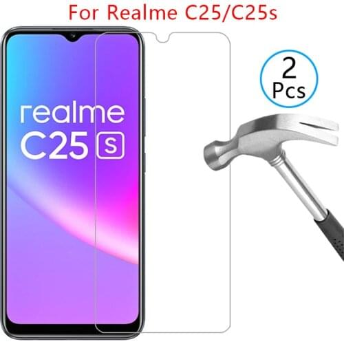 Case for realme c25 c25s cover screen protector tempered glass on realmi c 25 s 25s 25c realmec25 protective phone coque bag 360