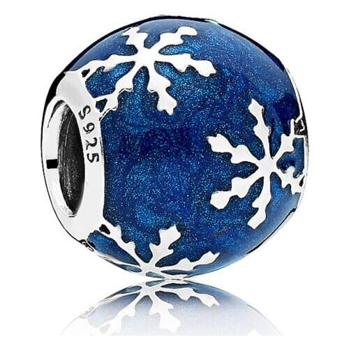 925 Sterling Silver Wintry Delight Charms Love Winter Bead Fit Original Pan Bracelet For Women Diy Jewelry