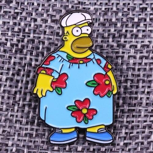 Homer Enamel Pin Badge