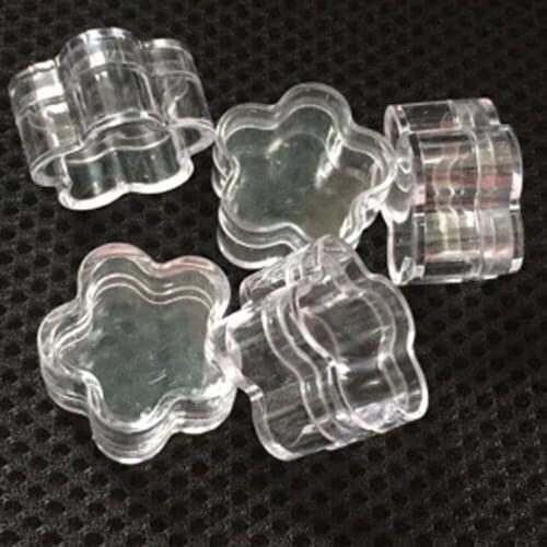 1/10 Piece 3/4/5g Flower Shape Empty Eyeshadow Case Refillable Clear Plastic Cosmetic Makeup Pots Case DIY Lipstick Container