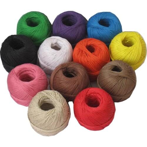 1 piece (100m) 12 color hemp cords,waxed hemp twine, hemp cord hemp rope BY EMS