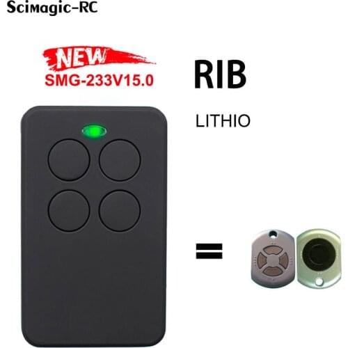 100% For RIB LITHIO Garage Door Remote Control Garage Command Gate Opener Fixed Rolling Cod