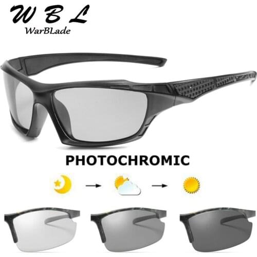 2019 HD Photochromic Polarized Sunglasses Men Driving Day and Night Vision Goggles Discolor Sun Glasses Eyeglasses WarBLade