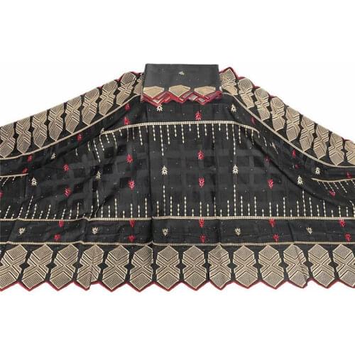 2020 African Lace Fabric Latest High Quality 7 Yards With Embroidered 100% Cotton Swiss Lace Fabric Textile Material! WXF88185