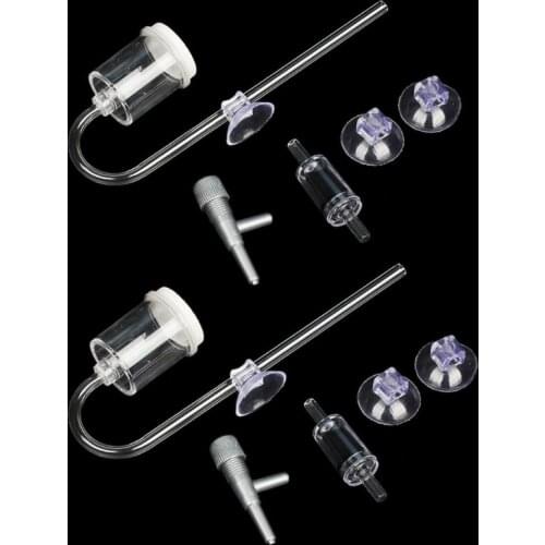 45BE CO2 Diffuser Atomizer High Transparent Plastic Increasing Saturation of CO2 2 Sizes S/L for Different Size of Aquarium