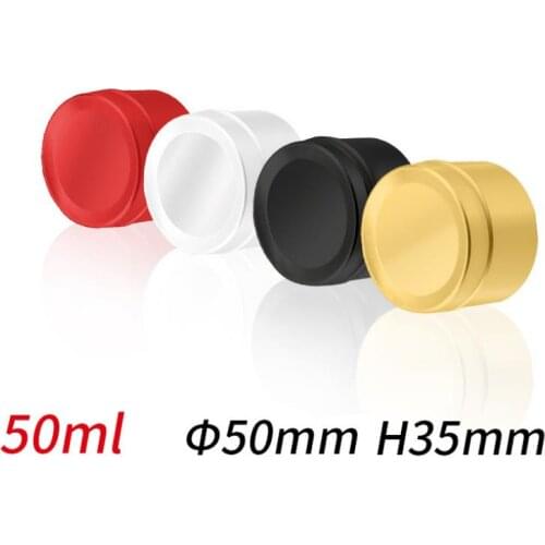 50ml Metal Round Tin Box Containers Storage Aluminum Tins Jars Screw Top Tin Cans for Store Spices Candies Tea SN3602
