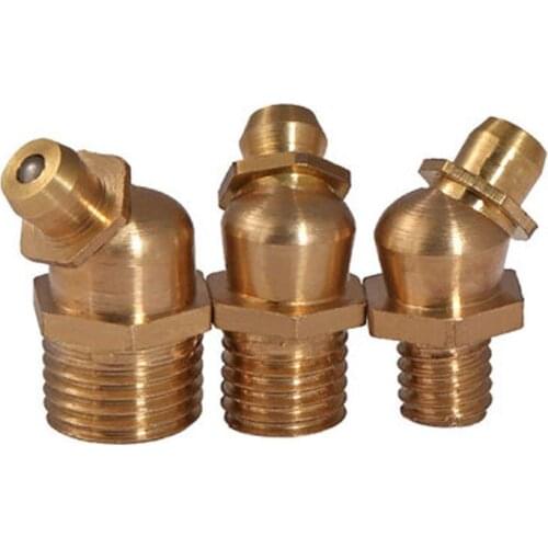 6pcs M6 M8 M10 Copper grease nipple Butter mouth Oil mouth Grease nozzle