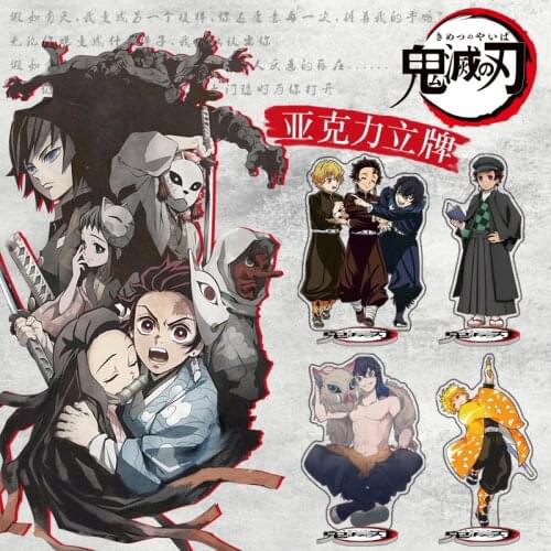 Anime Demon Slayer 16cm super cool Rengoku Tanjirou Nezuko Zenitsu Inosuke Hashira Shinobu Giyuu Tengen Acrylic figure models