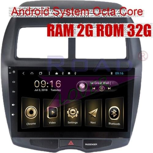 Roadlover Android 8.1 Car Media Center Video Player For Mitsubishi ASX 2013 Stereo GPS Navigation Autoradio Magnitol 2Din NO DVD