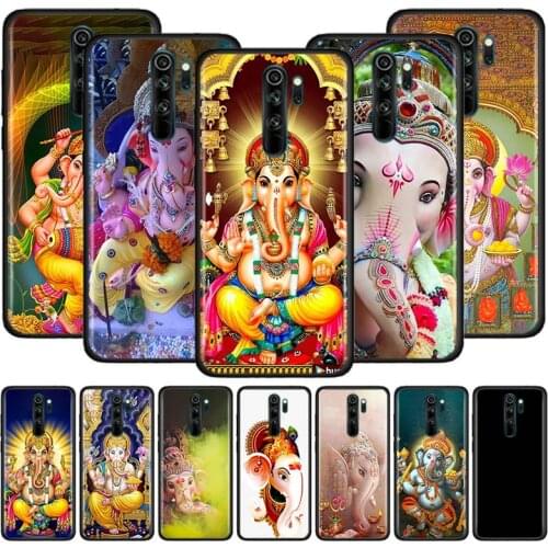 Ganesha The Hindu Case for Xiaomi Redmi Note 9S 8T 8 7 9 9A 9C K30 Pro 8A 7A 6 Black Silicone Phone Cover Sac