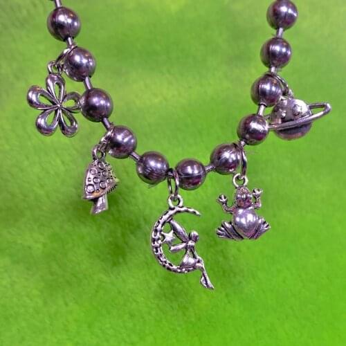 Personality Cute Flowers Mushroom For Women Men Choker Harajuku Collier Femme Necklace Gifts