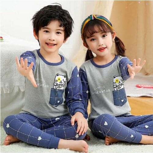 Kid Clothes Cartoon Pink Cute Pajamas For Girls Boys Childrens Pajamas Suit Baby Girls Clothes Halloween Pyjamas Kids Pijamas