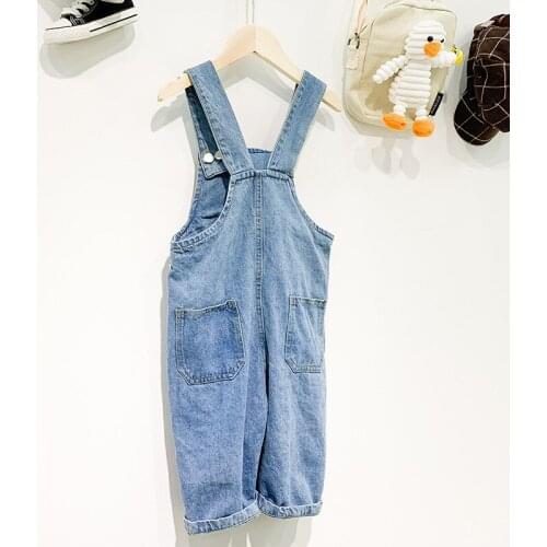 Unisex Baby Overalls Spring Autumn Denim Jumpsuit for Girls Boys Jumpsuits Children Pants New Toddler Child Jeans Kids Overall