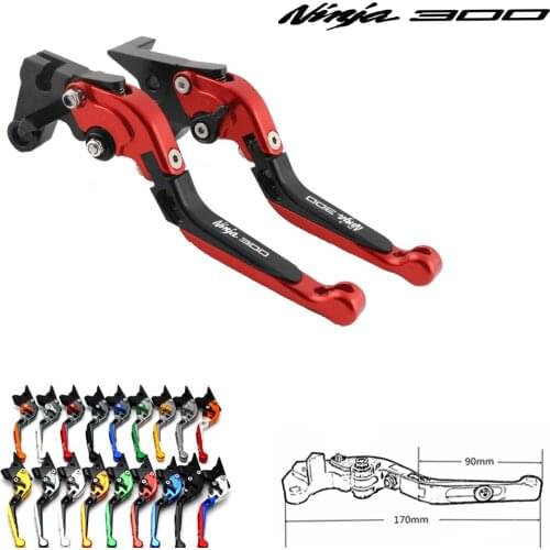 For Kawasaki NINJA300R NINJA300 logo (NINJA 300) 2013-2017 2014 2015 2016 CNC motorcycle brake clutch lever