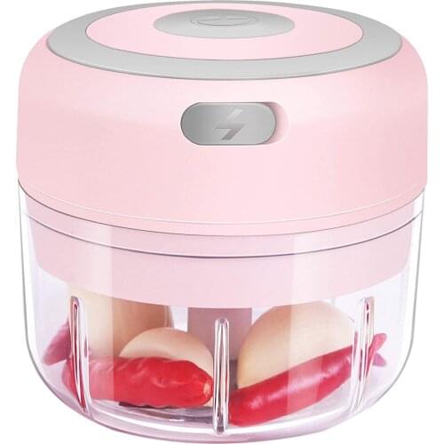 Electric Mini Garlic Chopper [Portable, Wireless, 100ml] Mini Electric Food Chopper Tool for Mashing Onion, Garlic, Chili, Peppe