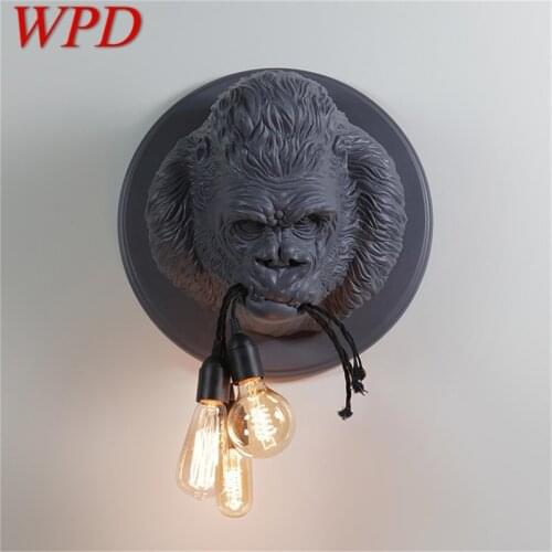 WPD Indoor Wall Lamps Fixture Modern LED Sconces Creative Chimpanzee Novel For Home Foyer Corridor