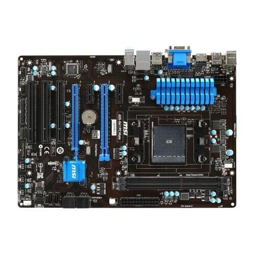 MSI A55-G41 PC Mate Desktop Motherboard Socket FM2+ AMD A55 PCI-E 3.0 SATA II DVI ATX Used Original Mainboard