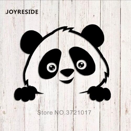 Panda Head Wall Sticker Cute Animals Wall Decor Kid Baby Rooms Wall Decals Decoration Animal Little Panda Baby Wall Decal M499