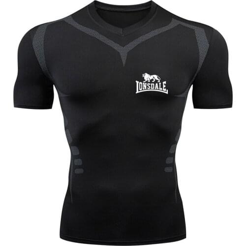 New Outdoor Tights Mens Sports Top Training Suit Quick Dry T-Shirt Breathable Basketball Fitness Compression Short Sleeve Coach