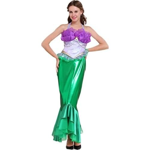 Mermaid Dress Princess Fancy Dress Swimming Suit Costume Halloween Carnival Cosplay Costume