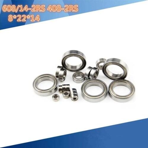 5 PCS 608/14-2RS 408-2RS warping machine twisting machine thickening bearing 8 2 22 14 bearings for tranmition jmc