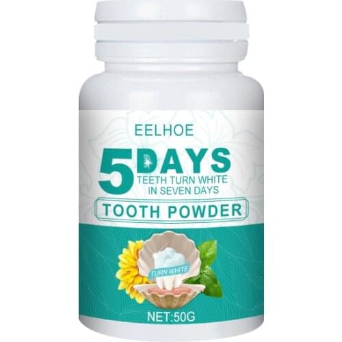 Eelhoe Teeth Whitening Powder Clean Oral Hygiene Whiten Teeth Remove Plaque Stains Fresh Breath Oral Hygiene Maintenance TSLM1