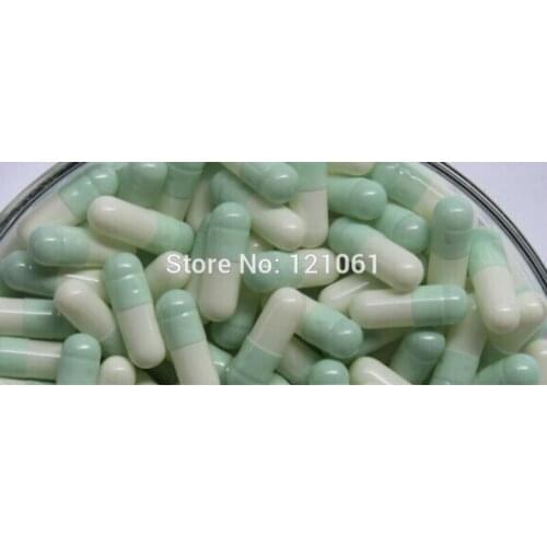 3# 5,000pcs!Light Blue-White colored empty capsules size 3,empty capsules size 3,(seperated or closed empty capsules)