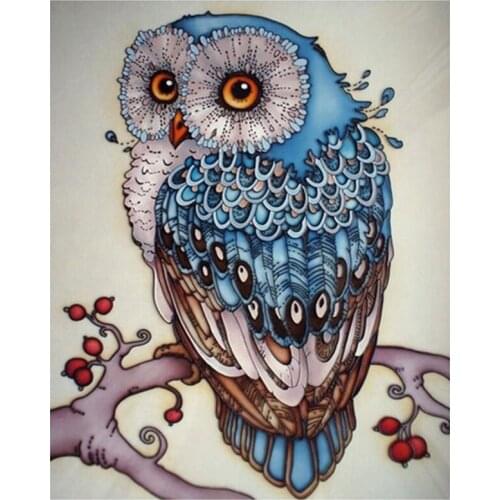 Christmas DIY Diamond Painting Full Round Daimond Painting owl Mosaic Rhinestone Cross Stitch Home Decoration Wall Sticker