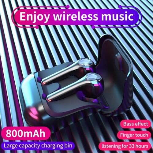 White Black G9 TWS Headphones Touch Wireless Bluetooth 5.0 Earphones Earbuds Noise Cancelling Gaming Headset