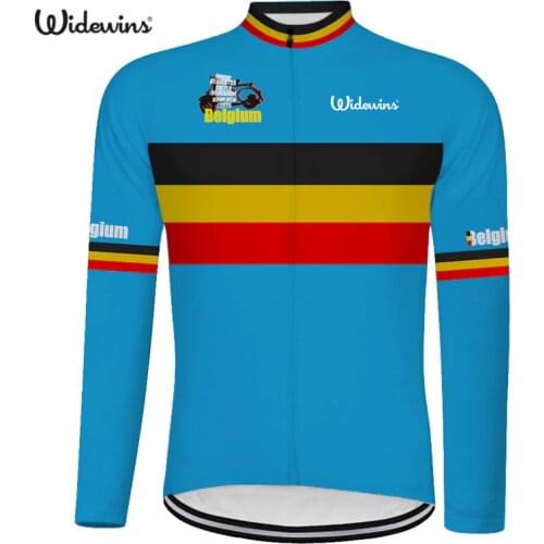 Belgium Team Cycling Jersey Long Sleeve MTB Clothing Bike Clothes Ciclismo long sleeve riding racing Maillot summer Long 6544