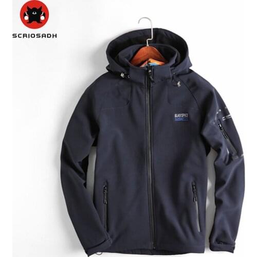 Outdoor Mens Soft-shell Jackets Fleece Mountainclimbing Warm Jacket Campera Softshell Hombre Waterproof Windbreaker Hiking Coat