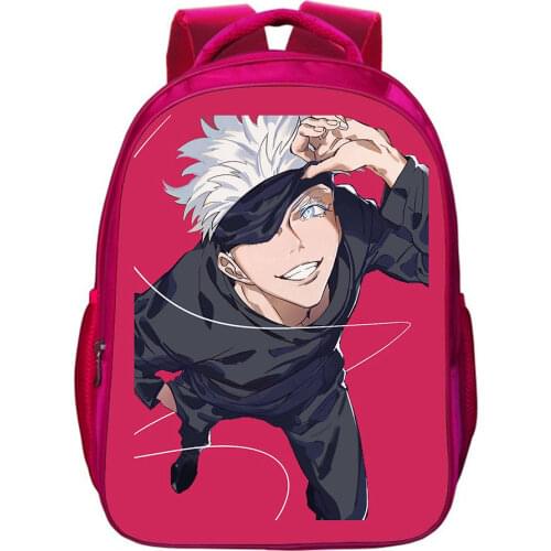 Jujutsu Kaisen Backpack Yuji Itadori Backpack Teens Zipper Anime Bookbag Boy Girl School Bag Cartoons Travel Bags