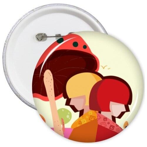 Gemini Zodiac Constellation Clothes Backpack Decorate Badges Kawaii Cartoon Sticker Clothing Patche Kid Gift Decorative Brooches