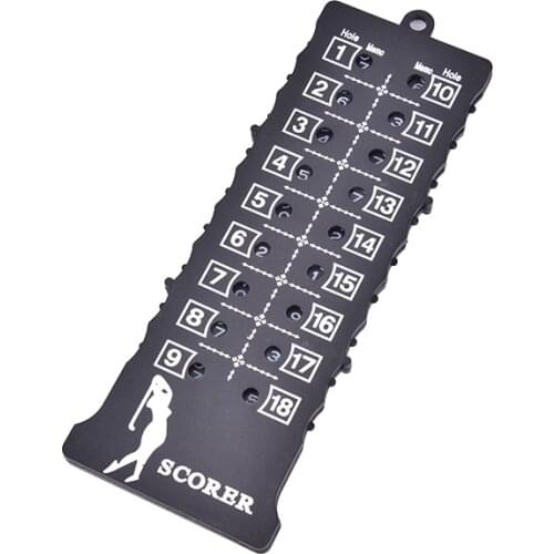 1pc 18 Hole Golf Stroke Putt Score Card Counter Indicator Golf Score Counter No Batteries Required 15.5cm X 5cm