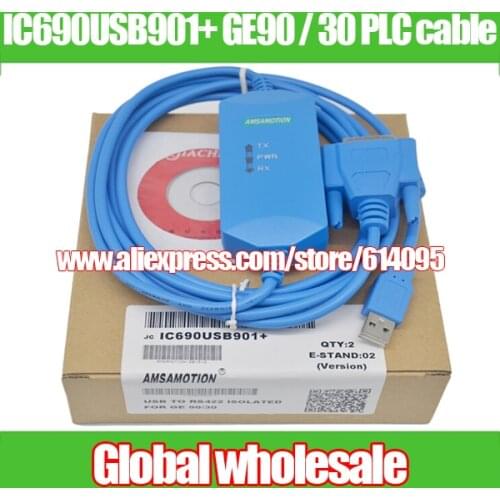 1pcs IC690USB901+ GE90 / 30 Series PLC programming cable / USB TO RS232 ISOLATED FOR GE 90/30 Electronic Data Systems